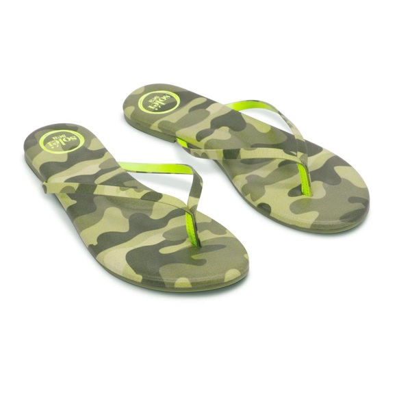 Solei Sea INDIE CAMO & CITRON SANDAL Woman’s size 8 New SOLD OUT - Picture 2 of 5